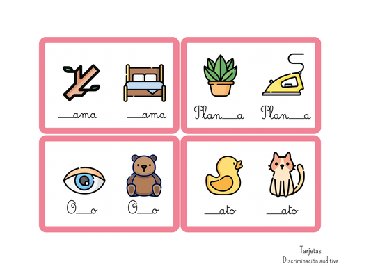 Tarjetas de Discriminación Auditiva