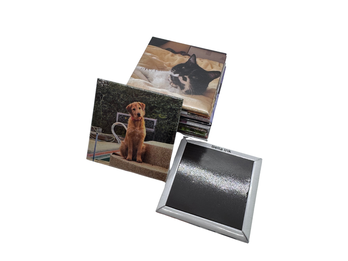 Pack 12 imanes personalizados 5x5 cm